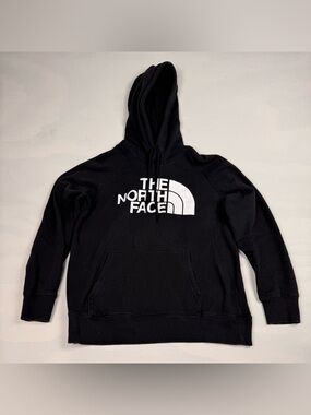 The North Face Half Dome Pullover Hoodie Black White Graphic Women’s M